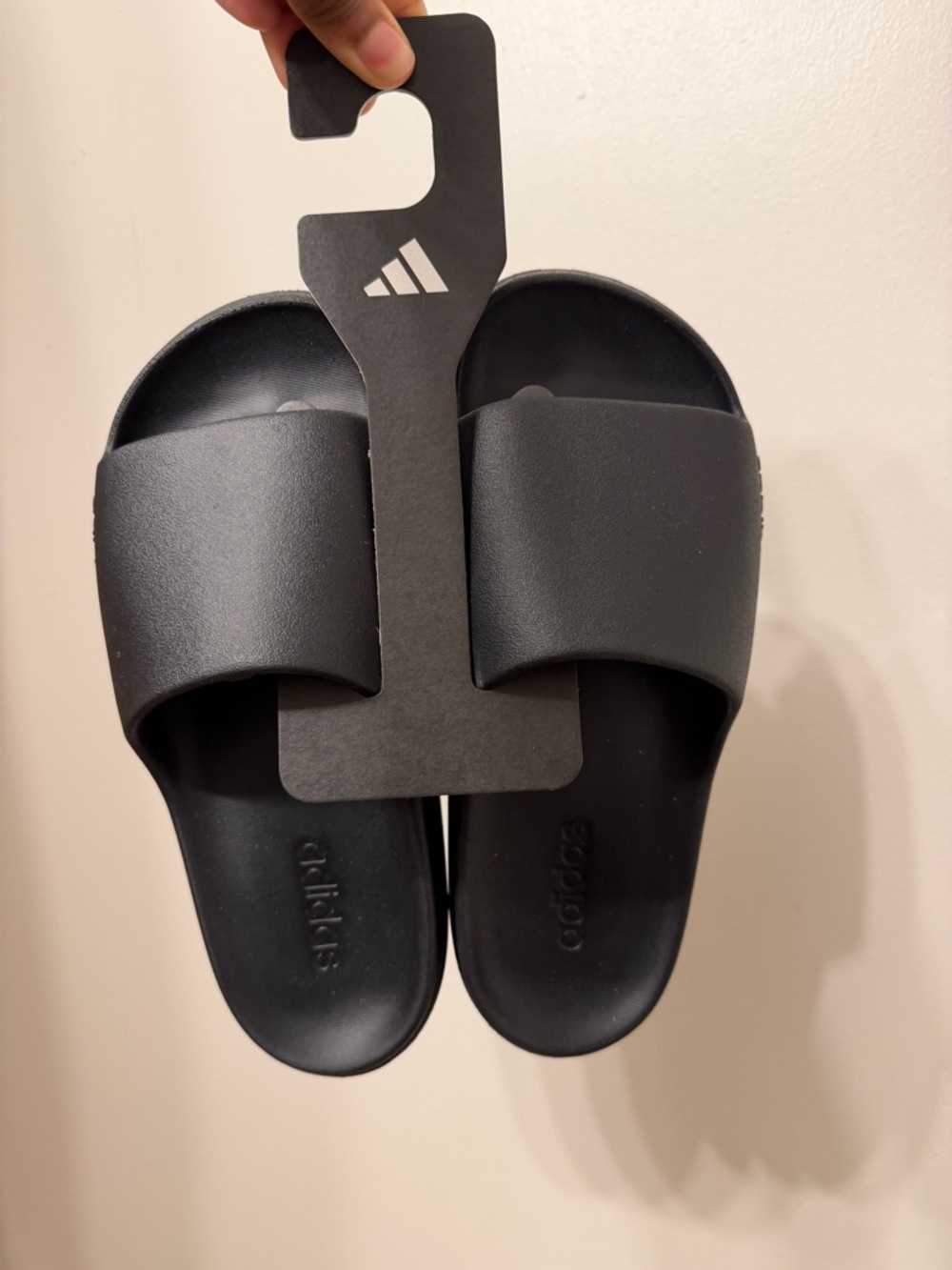 Adidas black slides